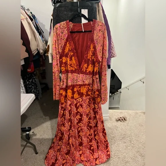 Free People Tilda Wrap Dress, Various Sizes NWOT - Picture 8 of 9